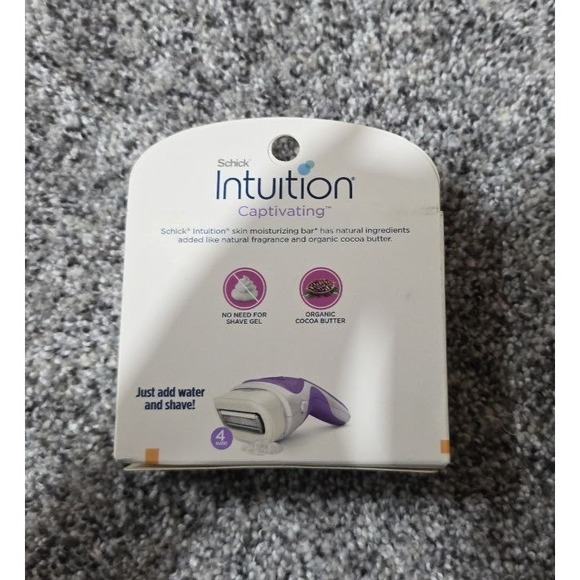 Schick Intuition Pure Nourishment (3 ct) 4 Blades Replacement Cartridges New - Picture 2 of 2